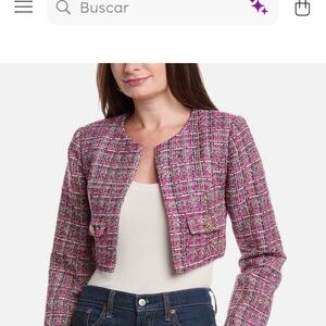 Endless Rose Pink Tweed Blazer